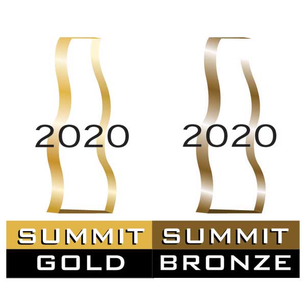 SCA summit creative awards winner's icon gold and broze