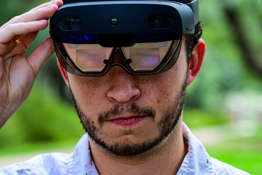 Mixed Reality used to help measure forest growth