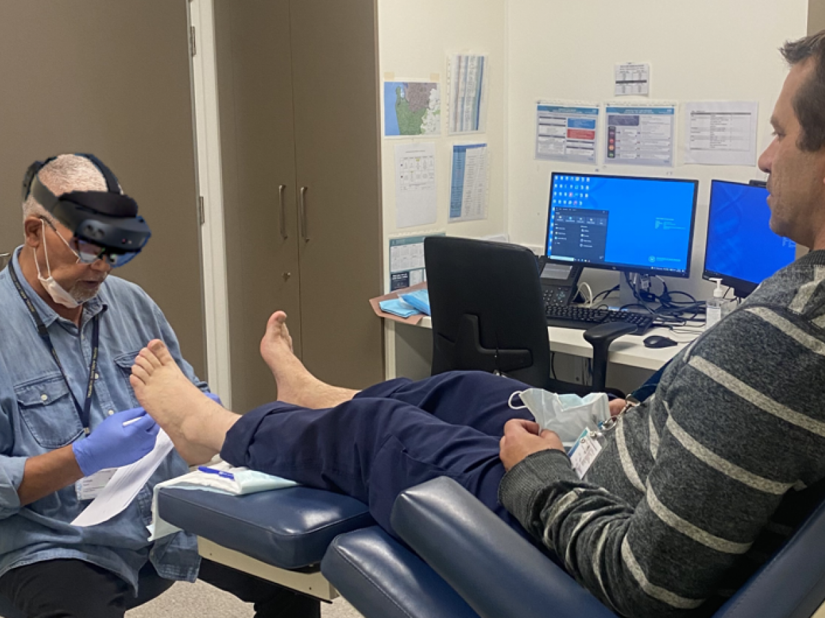 Mixed Reality Transforming Foot Wound Care